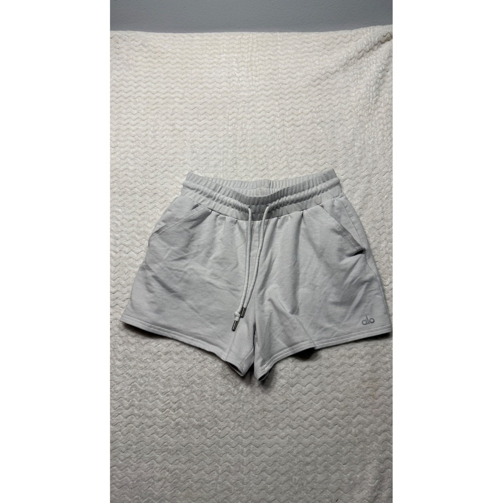 Alo Yoga Womens Heather Grey Accolade Sweat Shorts Size S W5813R